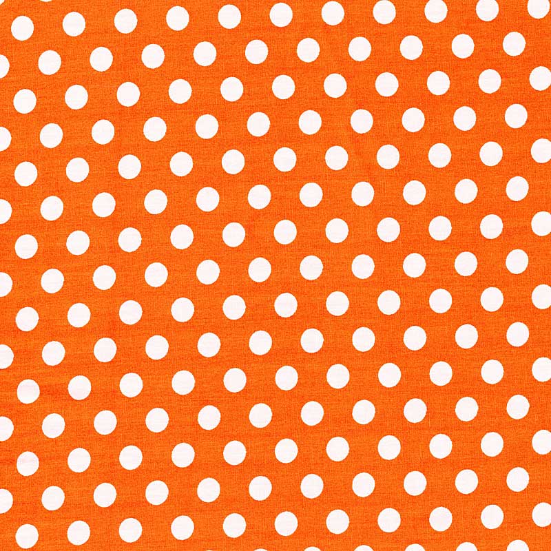 orange mit weissen Punkten